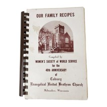 Calvary Evangelical United Brethren Church Cookbook Milwaukee Vintage Recipes - £14.01 GBP