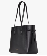 Kate Spade Knott Large Tote Black Leather Bag Purse PXR00451 NWT $298 Re... - £112.91 GBP