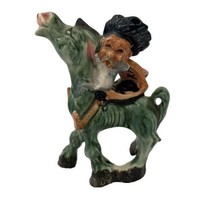 Vintage UCAGCO Hillbilly Donkey Figurine Japan Ceramic Novelty Gag Gift Funny - £19.86 GBP