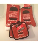 Spring towel pot holder set 4 pc Home Collection check red white black new - $9.99