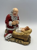 1998 Large Resin Kneeling Santa By Roman Inc. 12 Inches Tall, 13 Inches ... - £59.55 GBP