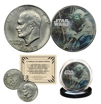 Yoda - Star Wars Officially Licensed 1976 Eisenhower Ike Dollar U.S. Coin - £9.60 GBP