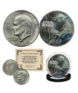 YODA - STAR WARS Officially Licensed 1976 Eisenhower IKE Dollar U.S. Coin - £9.54 GBP