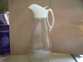 Log Cabin Syrup Glass Pitcher with Plastic Lid/Spout/Handle - $30.00
