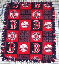 Boston Red Sox Patchwork Fleece Throw Blanket 56&quot; x 68&quot; MLB Baseball Adult  - £117.50 GBP