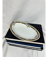 VTG EPIAG ROYAL Czech Oval Serving Bowl Dish Floral Antique Blue Yellow ... - $14.96