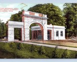 Potter Memorial Arch Aspen Grove Cemetery Burlington Iowa IA DB Postcard Q6 - $8.86