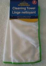 KITCHEN CLOTHS 5-pc SET Green Bubbles design Microfiber Towels Scrub Sponge NEW image 5