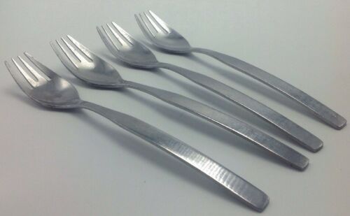 Oxford Hall Stainless Flatware Forks Set of 4 Fork Modern Contemporary Style - $9.55