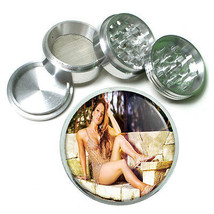 Australian Bikini Model Pin Up D5 Aluminum Herb Grinder 2.5&quot; 63mm 4 Piec... - $16.78