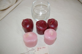 Partylite Votive Candle Vintage Scent Lot Partially Melted - Spring Voti... - $5.00