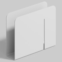 Napkin Holder for Table, Matte White Steel, Tissue Holder - $23.65