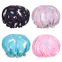 Shower Cap Microfiber Bath Cap - Shower Bonnet Designed for Women and Gi... - $15.08