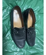 Magnanni Mens Black Leather Square Toe Slip-On Loafer Dress Shoes Size 8m 8 - $19.80