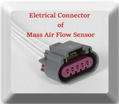 Connector of Mass Air Flow Sensor MAS0272 Fits: GM GMC Saturn Suzuki 2007-2014 - £10.29 GBP