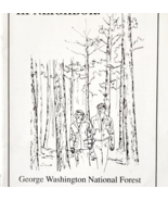 1994 George Washington National Forest Booklet USDA Vintage Introduction... - $27.22 CAD