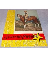 Vintage Gene Autry Show Souvenir Program Ca 1953 - $189.11 MXN