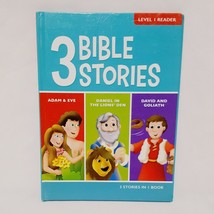 Bible Stories 3 in 1 book Adam Eve Daniel in Lions Den David and Goliath 2017 - £7.18 GBP