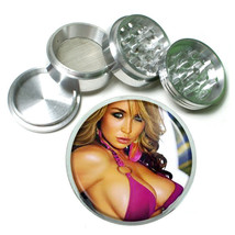 Australian Bikini Model Pin Up D7 Aluminum Herb Grinder 2.5&quot; 63mm 4 Piec... - $16.78