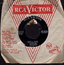 RCA Victor 45 Rpm Record - David Hill - That&#39;s Love  &amp;  Keep Me In Mind - $3.00