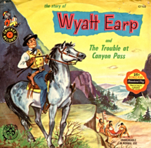 Vintage Cricket Records The Story of Wyatt Earp &amp; Trouble at Canyon Pass 78rpm - £2.93 GBP