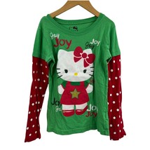 Hello Kitty Joy Joy Holiday Long Sleeve Holiday Tee Small 6/6x - £10.58 GBP