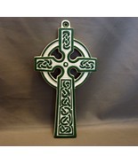  LEFTON Trademark Exclusives Green Ivory CELTIC CROSS WALL CRUCIFIX - £22.42 GBP