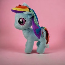 My Little Pony Rainbow Dash Pony 13&quot; Plush Stuffed Animal Toy Hasbro 2016 Blue - £15.67 GBP