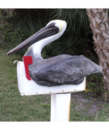 Lifesize Brown Pelican On Mailbox - €265,41 EUR
