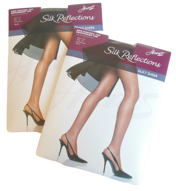 Primary image for Ladies Lot Pantyhose Silk Reflections Brown CD Medium Large Sheer Style 716