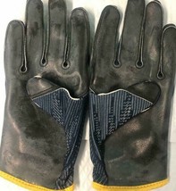 Nike Jordan Football Gloves Blue YELLOW Men&#39;s Size XL PGF497 - $98.00