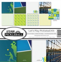Reminisce Collection Kit 12&quot;X12&quot;-Let&#39;s Play Pickleball - £28.87 GBP