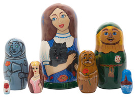 Wizard of Oz Nesting Doll - 6&quot; w/ 7 Pieces - £104.80 GBP