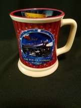 3D Polar Express Believe Train Ride Hot Hot Chocolate Mug Raised Embossed PE  - £11.98 GBP