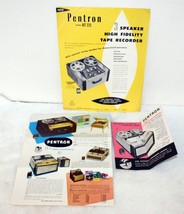 Vintage Pentron HT-225 Tape Recorders Sales Brochures~ 1950&#39;s? - $29.99