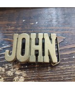 John Belt Bucket Solid Brass Name Belt Buckle JOHN - $246.94 MXN
