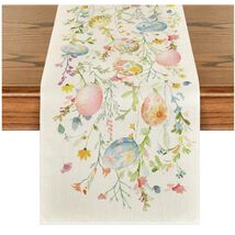 Vibrant 13x72 Inch Floral Table Runner - Perfect for Easter and Seasonal... - $24.70