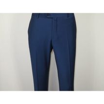 Men Suit BERLUSCONI Turkey Italian Wool 180's Single Breasted K442-12 Navy image 13