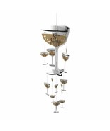 New Year&#39;s Champagne Glasses Jumbo Hanging Decoration Over 3 Ft Long - £8.75 GBP