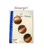 Set of 3 Vintage Plastic Fibre Optic Round Buttons - $8.21 CAD
