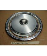 77 Cadillac 15&quot; WHEEL HUB CAP HUBCAP COVER CREST WREATH COLOR EMBLEM WHE... - $67.82 CAD