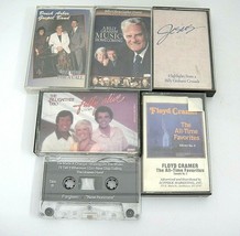 Gospel Music Cassette Tapes Lot of 6 Gaithers Floyd Cramer Billy Graham Forgiven - £7.39 GBP