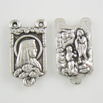 100pcs of Catholic Rosary Part Metal Medal Center Piece - $21.48