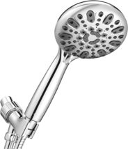 Handheld Shower Head, 6 Spray Setting High Pressure Shower Head with Bra... - £19.86 GBP