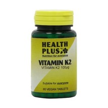 Health Plus Vitamin K2 100g Joint and Bone Health Supplement - 60 Tablets  - $18.00