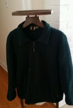 Woolrich Zip up Green Fleece Outdoor Jacket Sweater Hiking Camping Size XL - $12.87