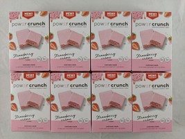 Lot of 40 (8x5-Pack) Power Crunch Wafer 13g Protein Energy Bar Strawberry Crème - £30.25 GBP