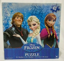 Disney Frozen 63 PCs 9" X 10.3" / 23.1cm X 26.3cm Puzzle, New - £5.82 GBP
