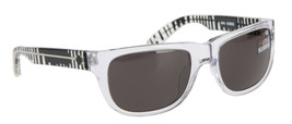 Spy Optic Ken Block Kubrik Men&#39;s Sunglasses Clear Black Drips Frame Grey Lenses - £48.86 GBP