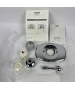 OEM GROHE 19 722 AV0 GENEVA THERMOSTAT SHOWER VALVE TRIM Chrome Finish - $188.09